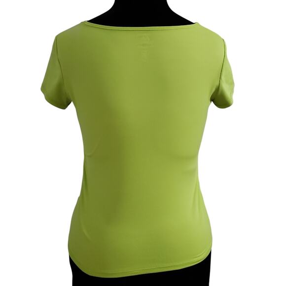 Lime Green Embellished Stretchy Top SP - Picture 2 of 7